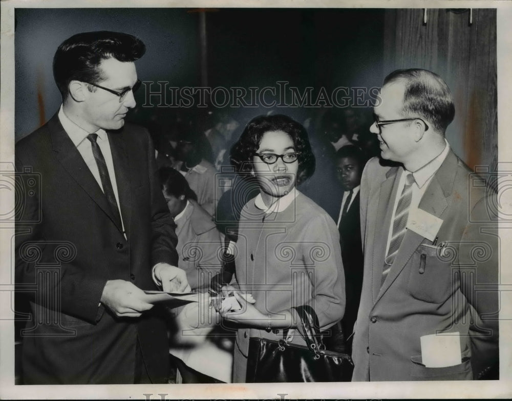 1962 Press Photo David Cox, Veralun Marshall, Paul Richards at Ohio Event