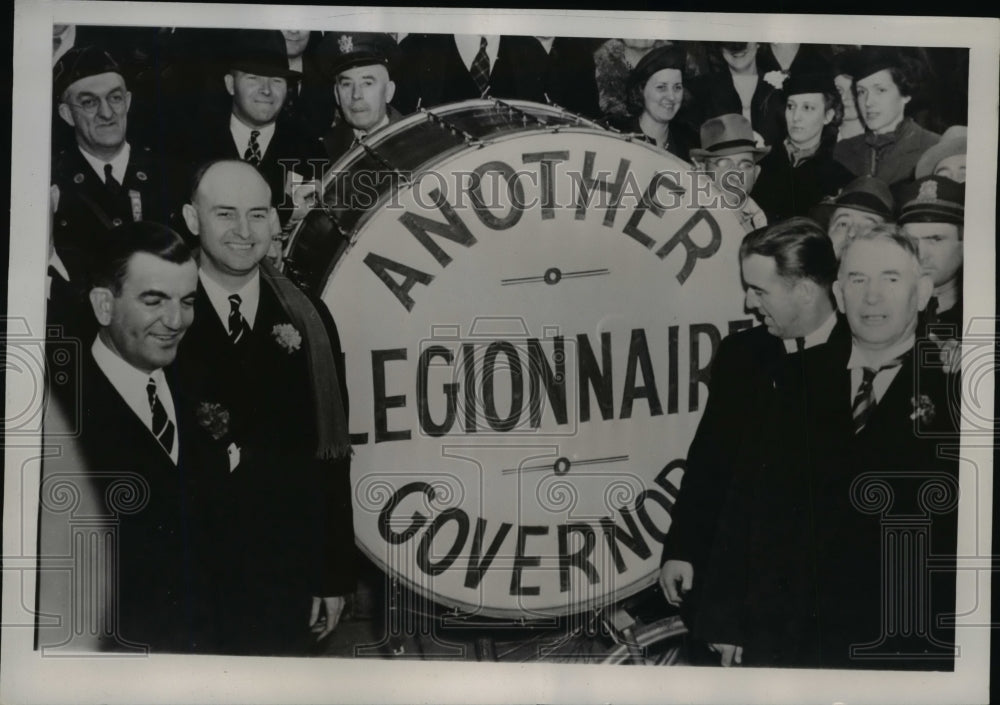 1949 Press Photo American Legion at Inauguration of Keen Johnson as Kentucky Gov