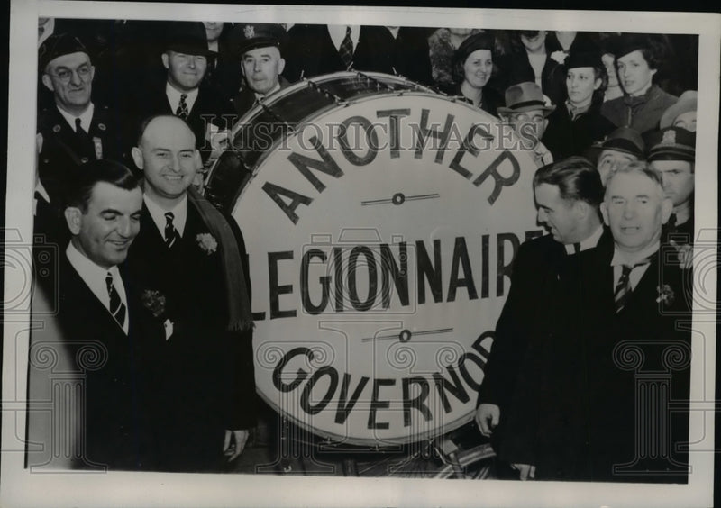 Load image into Gallery viewer, 1949 Press Photo American Legion at Inauguration of Keen Johnson as Kentucky Gov
