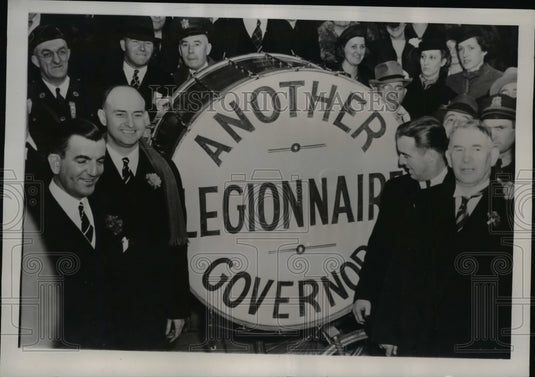 1949 Press Photo American Legion at Inauguration of Keen Johnson as Kentucky Gov