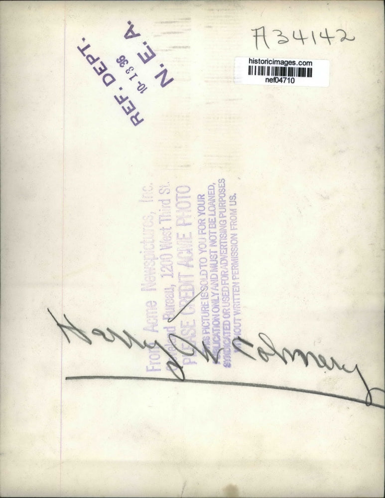 1936 Press Photo Harry W.Commery - nef04710