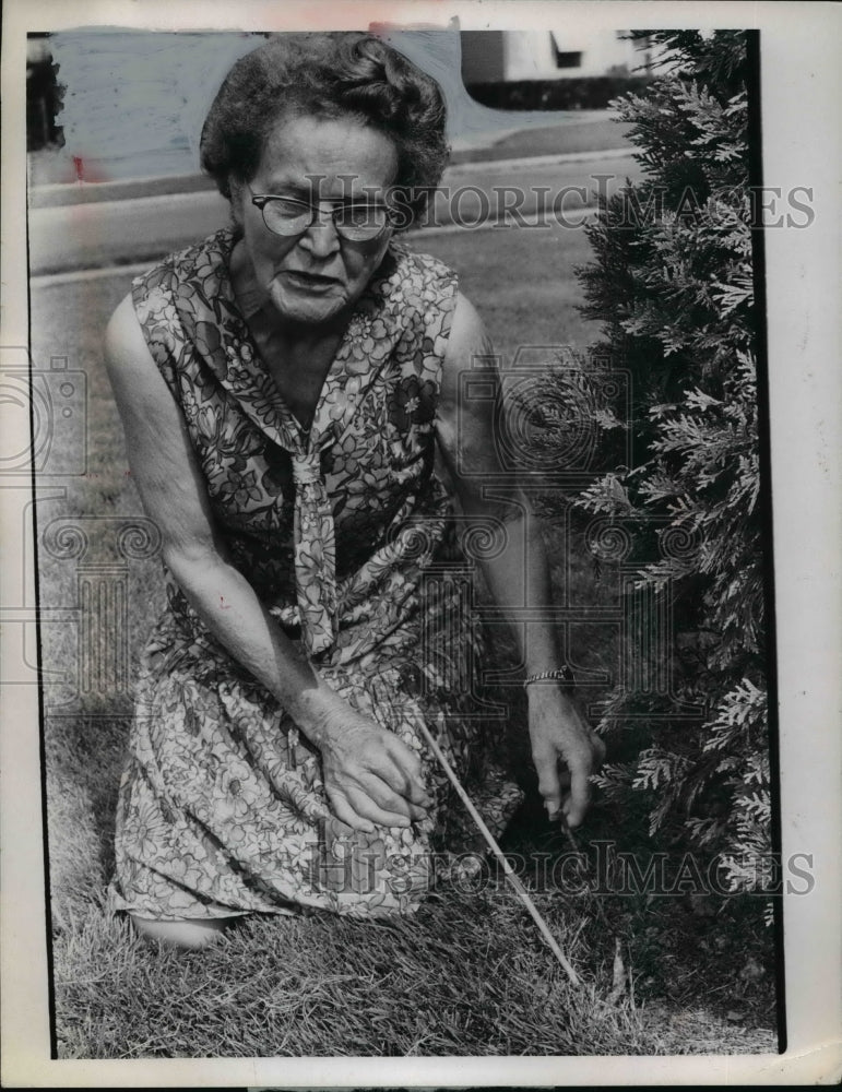 Press Photo Mrs. Imhoff of Euchlid, Ohio - nef04794
