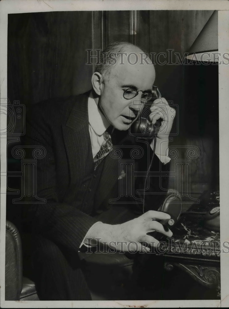 1936 Press Photo Dr. Frank B. Jewett, President Bell Telephone Laboratories