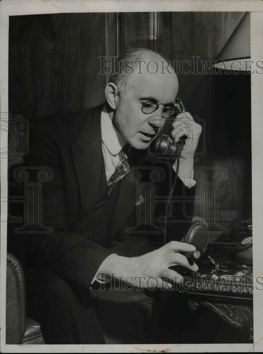 1936 Press Photo Dr. Frank B. Jewett, President Bell Telephone Laboratories