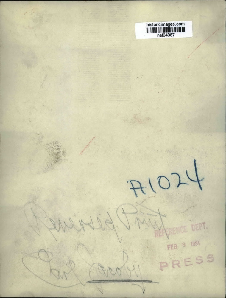 1934 Press Photo Carl Jacoby - nef04967