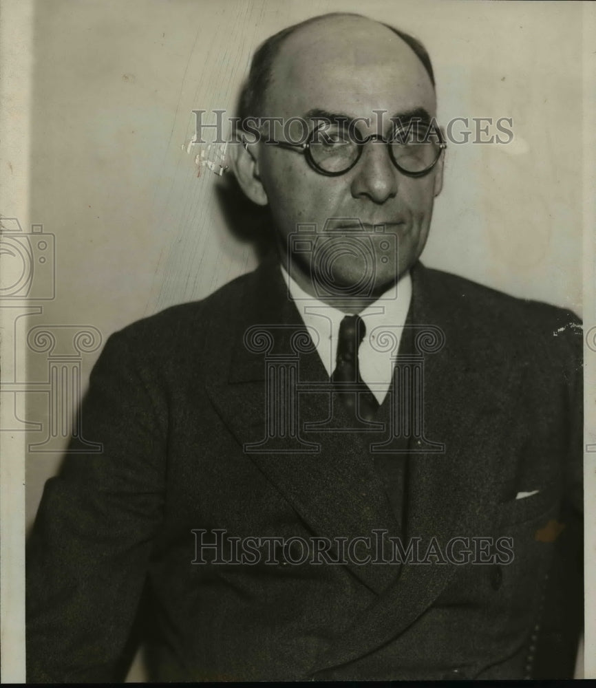 1936 Press Photo Joseph Sweeney, Police Inspector - nef04979