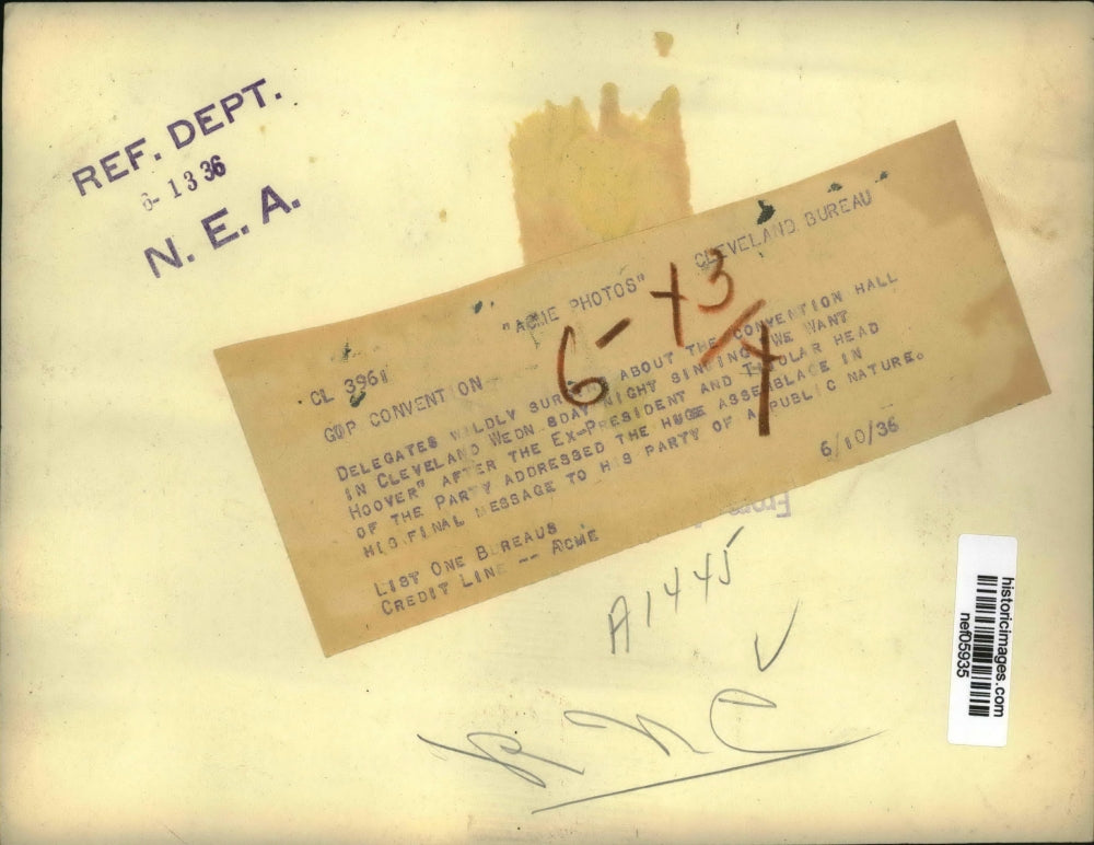 1936 Press Photo California Delegates at National Republican Convention