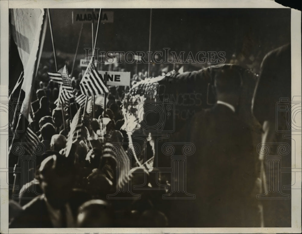 1928 Press Photo Hoover Demonstration at GOP Republican National Convention