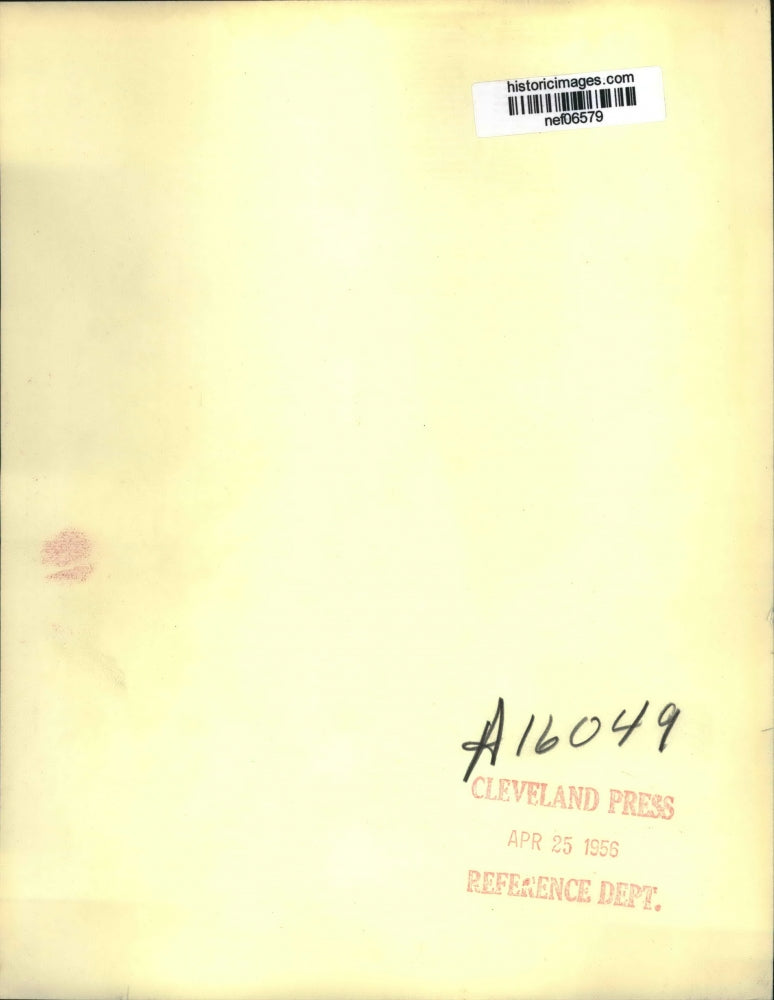 1956 Press Photo Mike Aughinbaughn Held by Mother & Greeted by Dwight Eisenhower