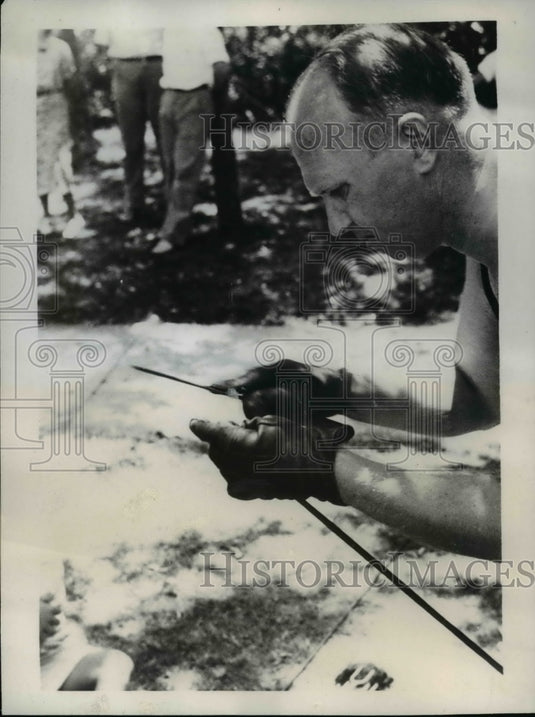 1938 Press Photo Dr.Herbert Prytherch, Director of the Fisheries laboratory
