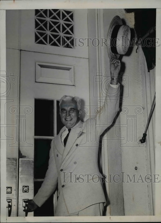 1939 Press Photo Indiana Governor Paul V. McNutt at White house - nef06768