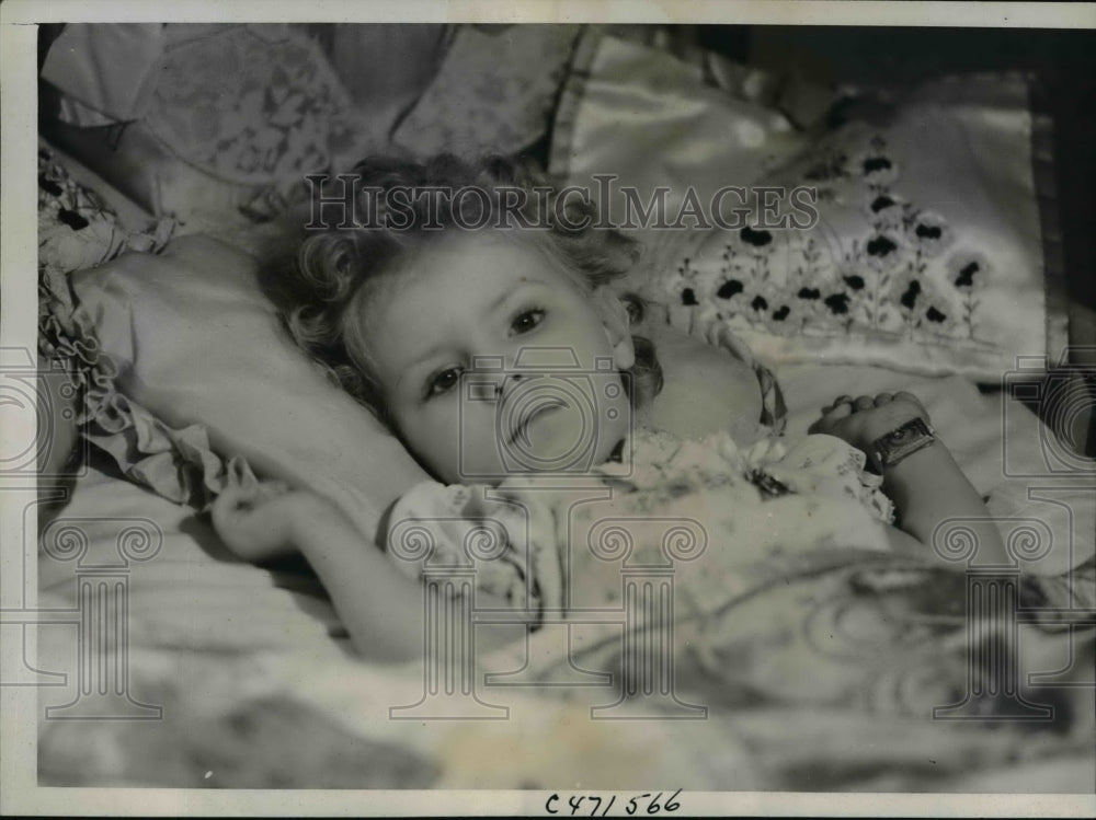 1938 Press Photo Mary Ellen Reardon 3-Year-Old Sleeping Sickness Victim