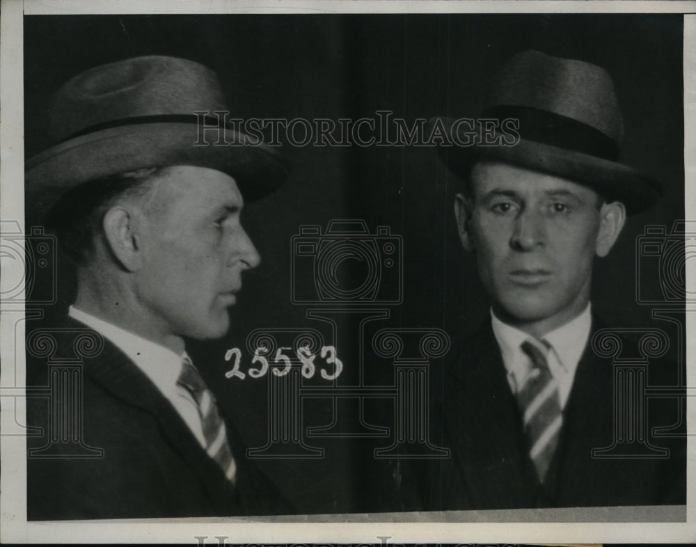 1934 Press Photo David Misner aka Ted, John Labatt Kidnapping Suspect