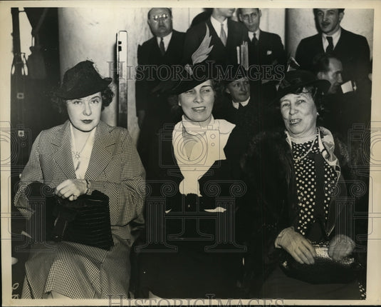 1937 Press Photo Women at Senate Judiciary Committee Hearing, Washington D.C.