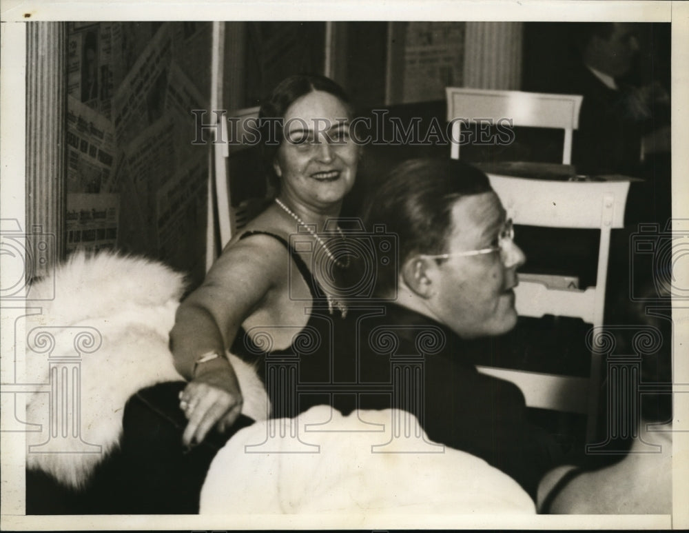 1934 Press Photo Mrs. Sailing Baruchm, Attends Gala Opening in New York.
