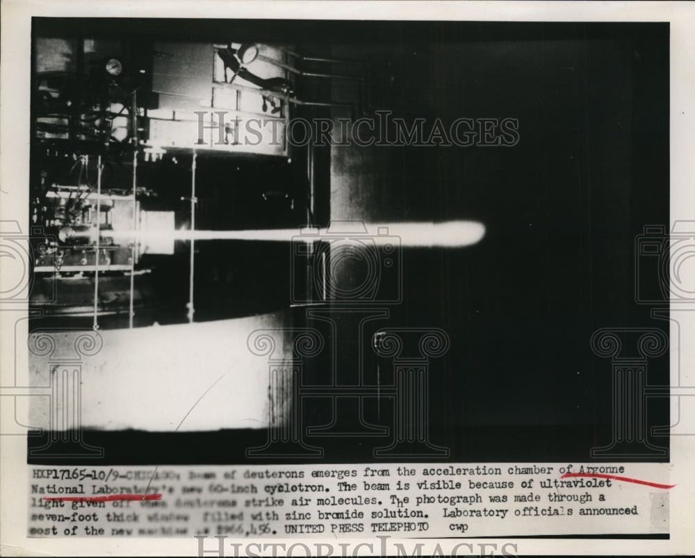 1952 Press Photo Acceleration Chamber of Argonne National Laboratory - nef07612