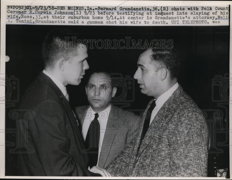Load image into Gallery viewer, 1958 Press Photo Grandanette Says Gunman Shot His Wife To Death Before Testimony
