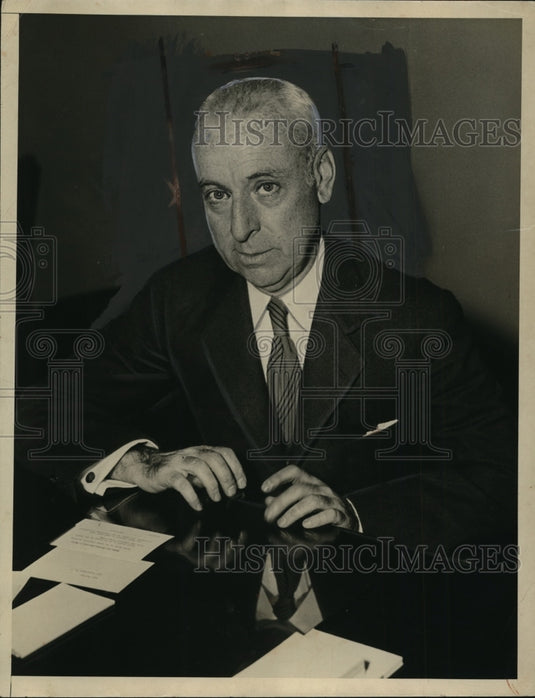 1933 Press Photo Arthur D. Whiteside NRH Administrator - nef08086