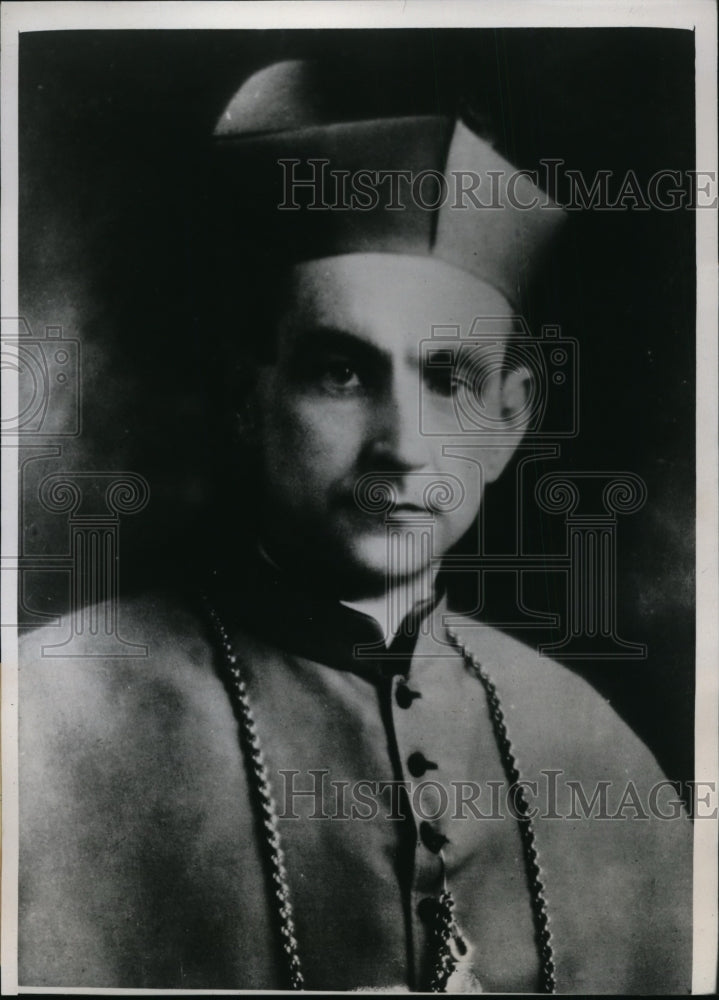 1940 Press Photo Most Rev. Samuel A.Stritch, Archbishop of Chicago - nef08769