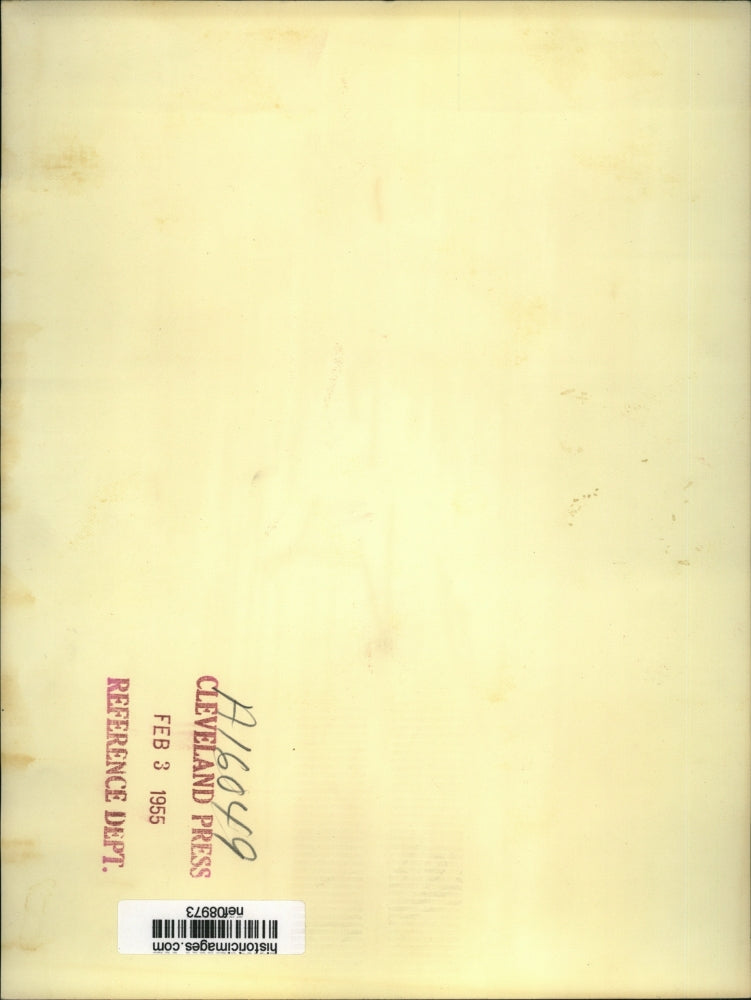 1955 Press Photo Eisenhower At Washington News Conference Speaks On Communists