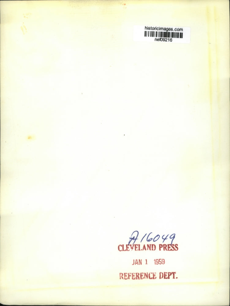 1959 Press Photo Pres. Dwight Eisenhower draft his State of Union Message