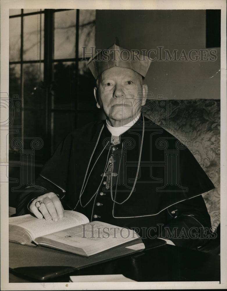 1939 Press Photo O'Connell Archbishop Of Boston Celebrates 80th Birthday