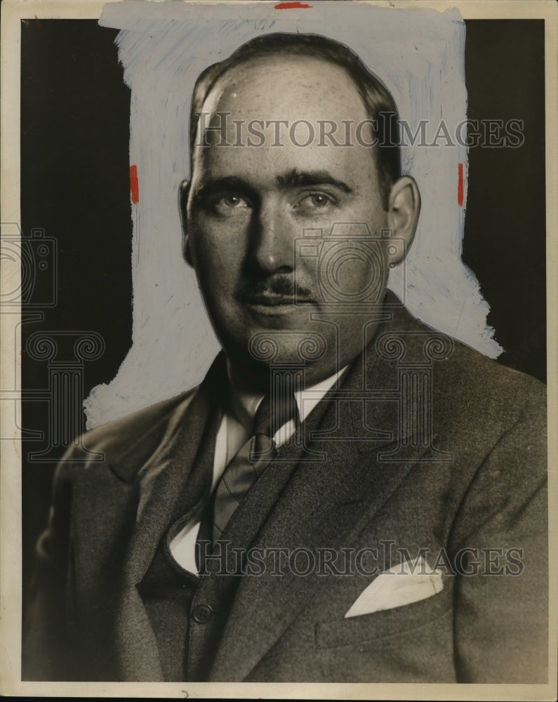 1932 Press Photo Portrait of Norman Thomas - nef09301