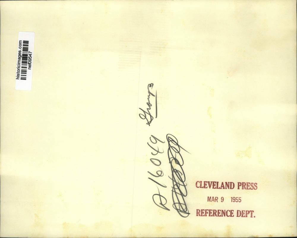 1955 Press Photo Pres Eisenhower confers with Secretary of State on Dulles' Tour