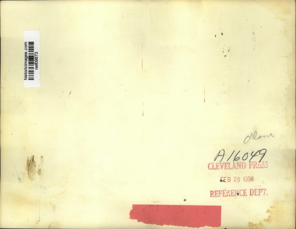 1956 Press Photo President Eisenhower Looks into Distance - nef09873