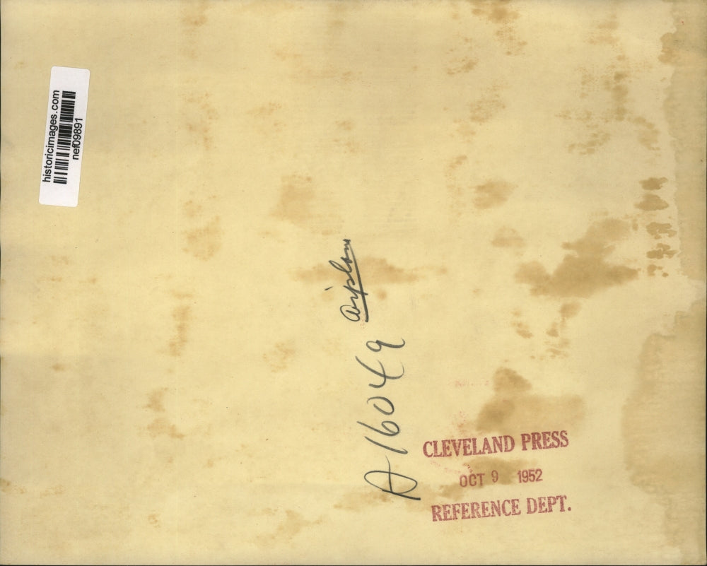 1952 Press Photo Gen Eisenhower and Gov Warren Wave Goodbye to Fresno California