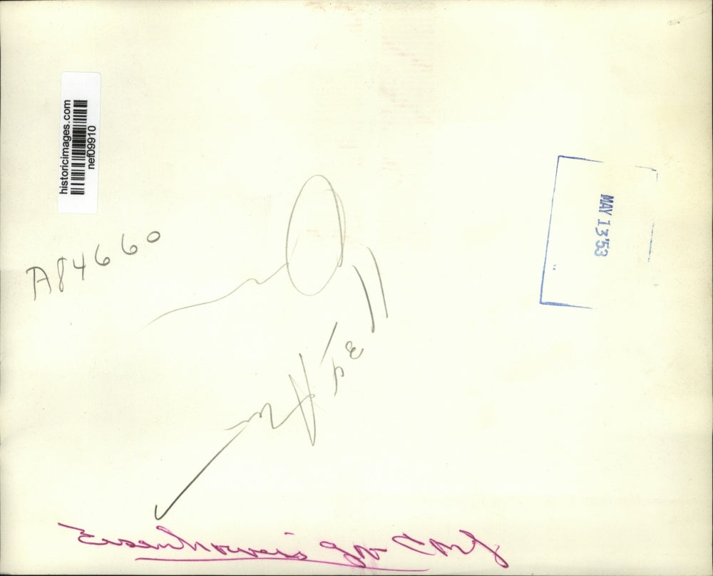 1953 Press Photo Pres Eisenhower Briefs On World Problems and Secret Files