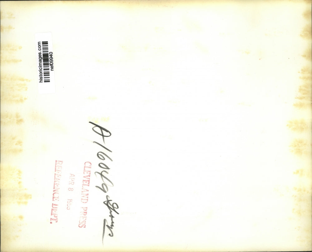 1955 Press Photo Pres.Dwight Eisenhower chats with Rev. Edward L.R. Elson