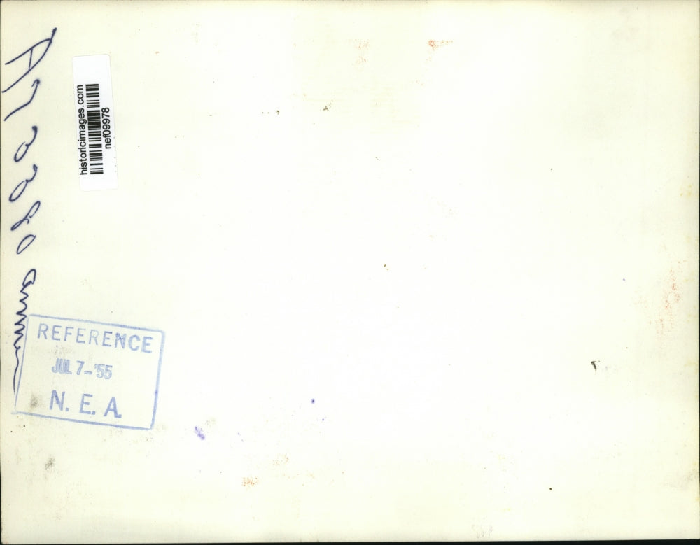 1955 Press Photo Pres. Dwight Eisenhower addressed the session of Natl. Charter