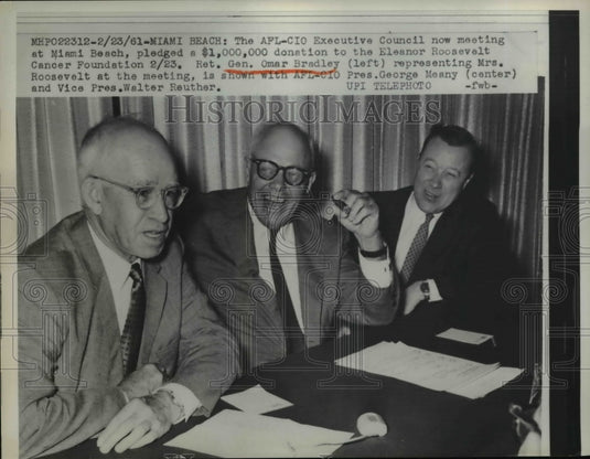 1961 Press Photo AFL-CIO Executive Council meeting at Miami Beach - nef10478