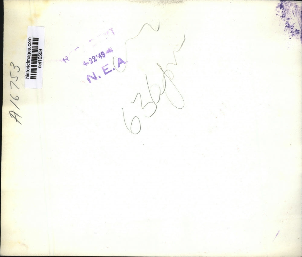 1949 Press Photo Francis Cardinal Spellman chat with Sen.J.Howard McGrath