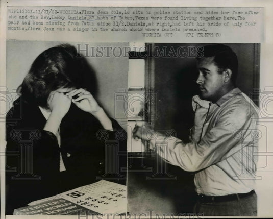 1962 Press Photo Flora Jean Cole and Rev.LeRoy Daniels found living together