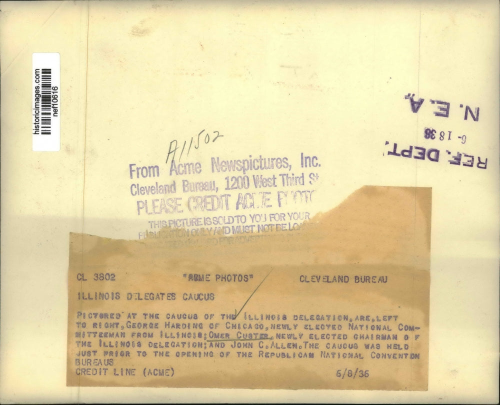 Press Photo George Harding Of Chicago Is Newly Elected National Committeeman