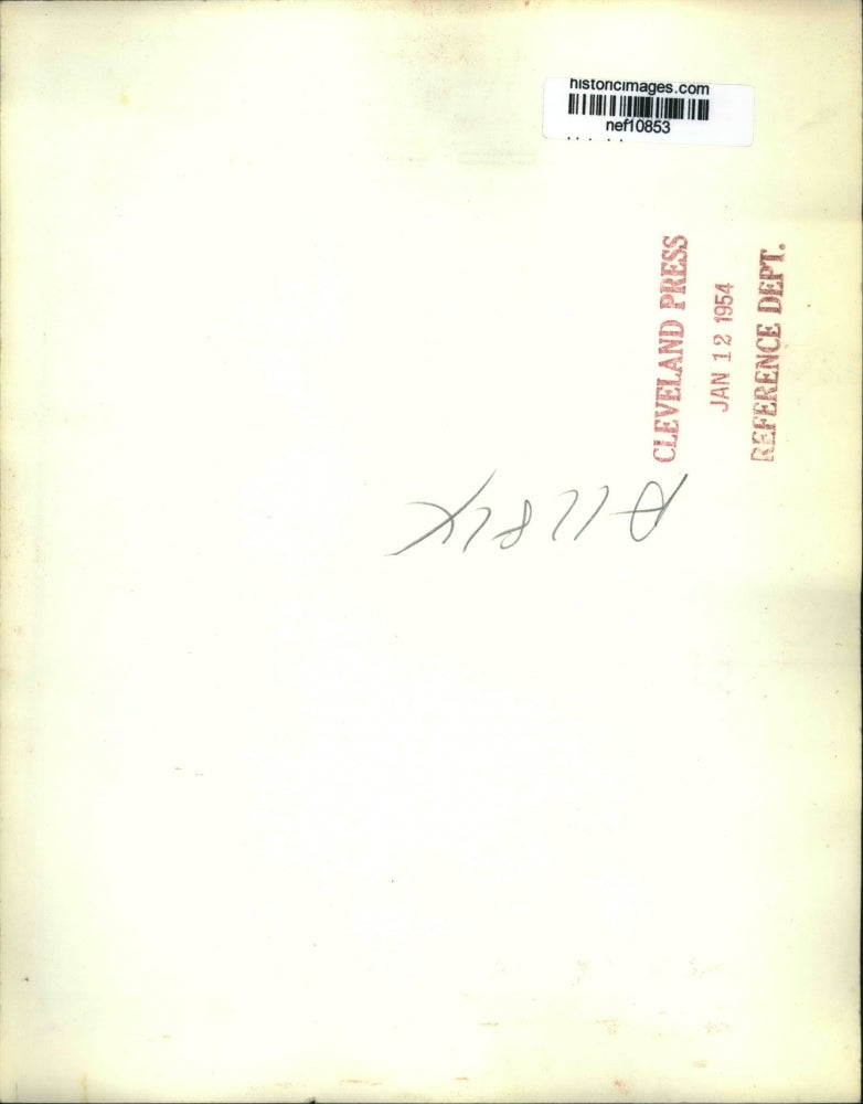 1954 Press Photo Mrs Eisenhower Makes Contribution To The Opening Of Polio Drive