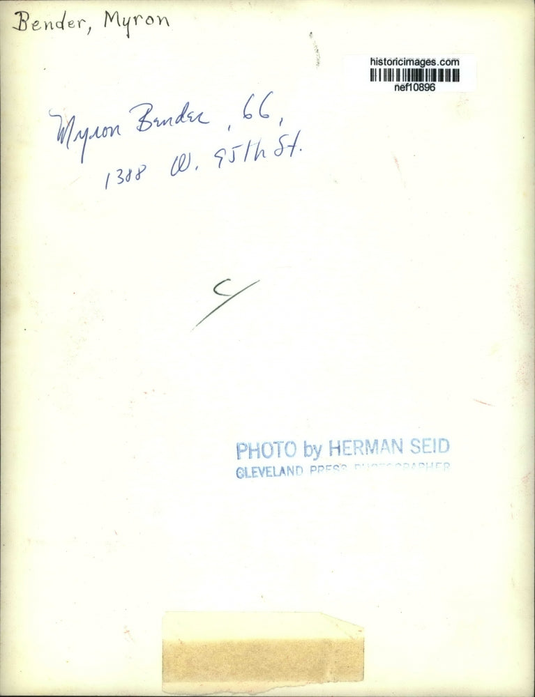 Press Photo Myron Bender - nef10896