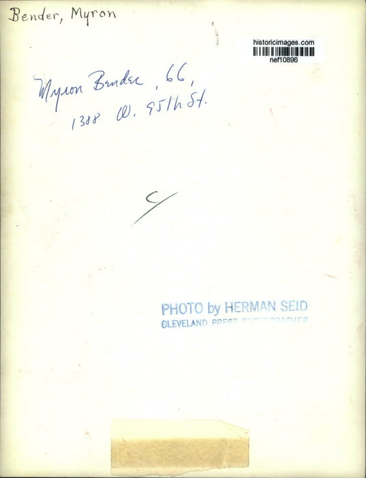 Press Photo Myron Bender - nef10896