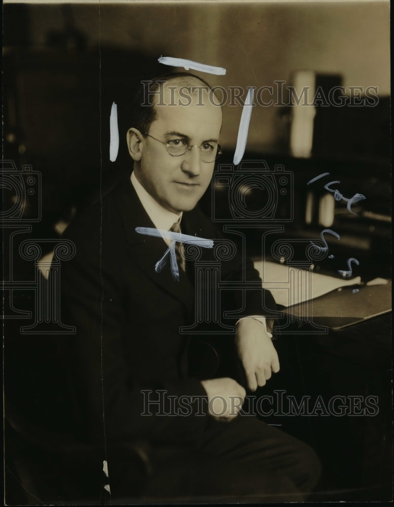 1927 Press Photo J.B. Johnson Manager Ohio Public Service - nef10902