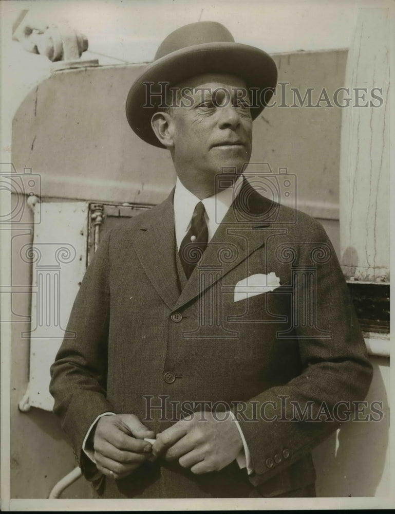 1937 Press Photo Benjamin Wood, American Businessman - nef10935