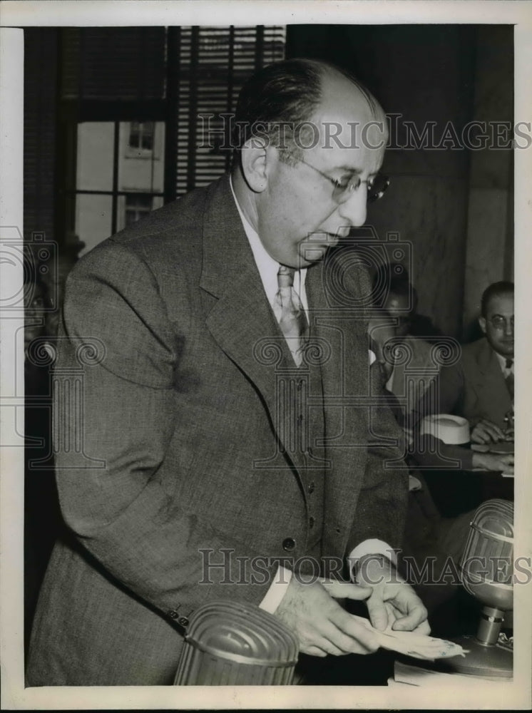 1946 Press Photo Benjamin F.Fields, Washington Publicist accused of Bribery