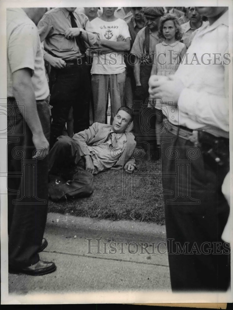 1944 Press Photo R.L. Williams Alias J. Smith Escaped Convict Captured
