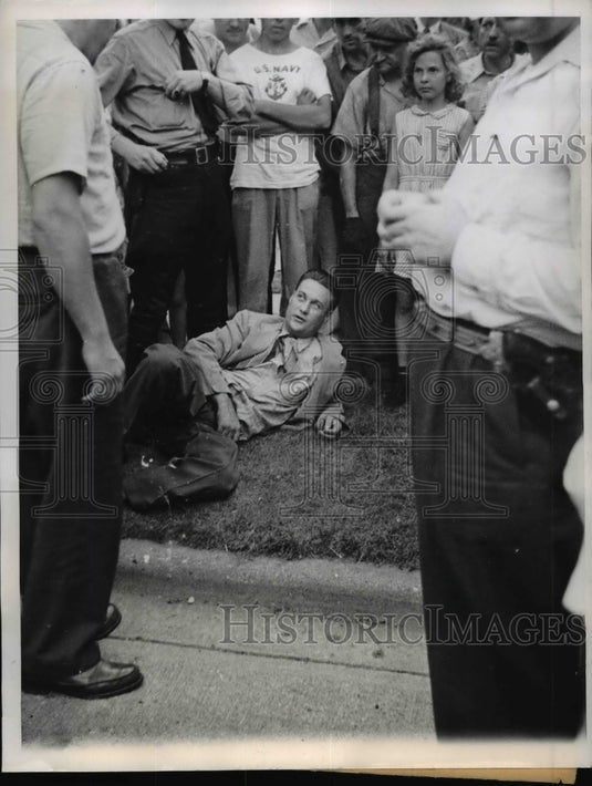 1944 Press Photo R.L. Williams Alias J. Smith Escaped Convict Captured