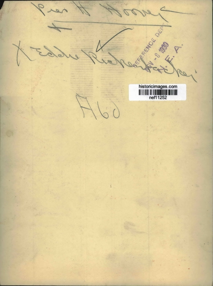 1930 Press Photo President Hoover and Eddie Rick Parker - nef11252