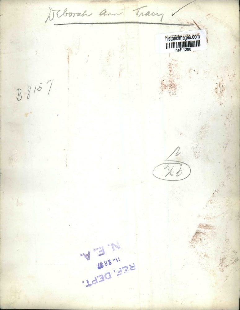 1937 Press Photo Deborah Ann Tracy - nef11288