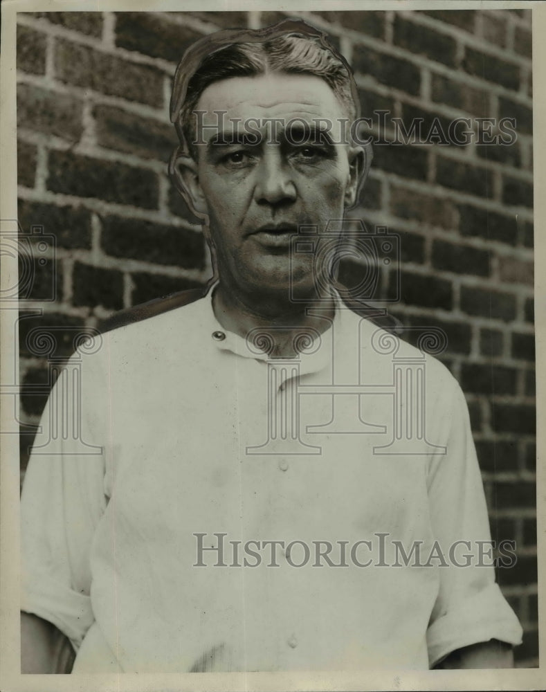 1928 Press Photo Fred Culp Superintendent of Building - nef11330