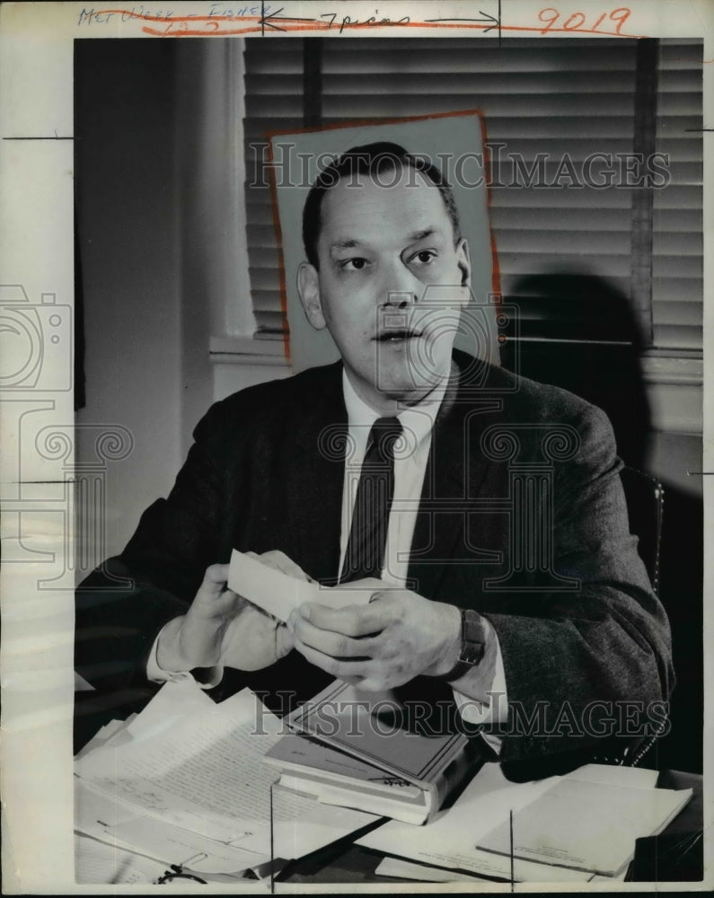 Load image into Gallery viewer, 1963 Press Photo Robert A. Taft Jr. son of Sen. Robert A. Taft of Ohio
