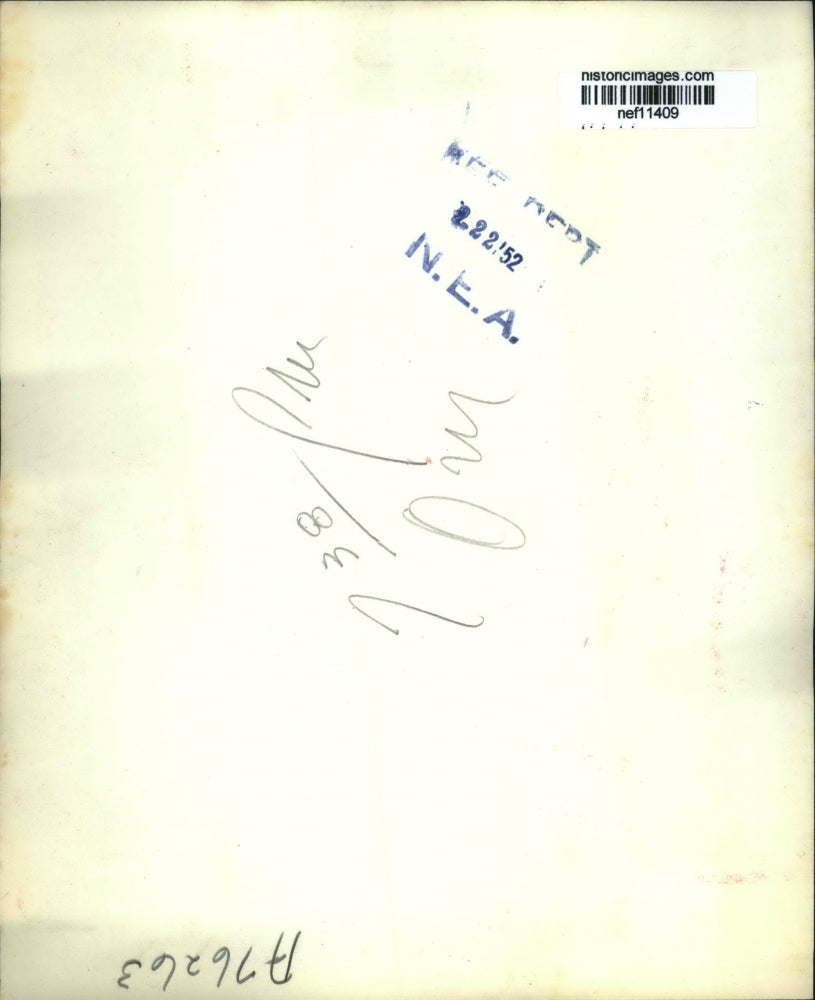 1952 Press Photo Sen.John J.Williams of Delaware is shown in his Office